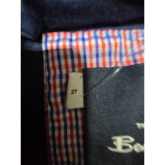 Ben Sherman Kids Hooded Plaid Sherpa Jacket With Zipper Red & Black Size 2T - Picture 8 of 12